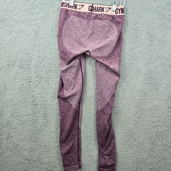 Gymshark Spellout Waistband Leggings Purple Space dye Size M - Picture 4 of 10